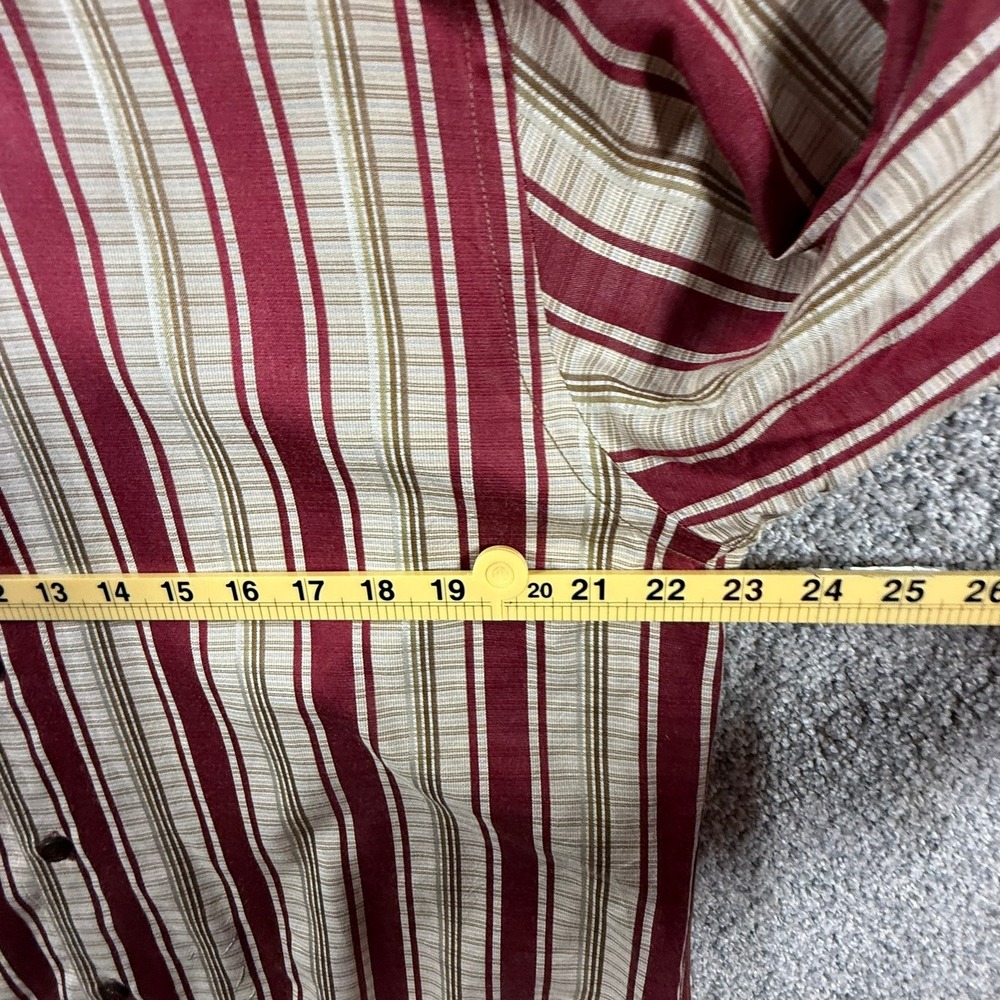 Vintage Tommy Bahama Silk Cotton Striped Button Up Shirt Men's Large L LS - Picture 9 of 14